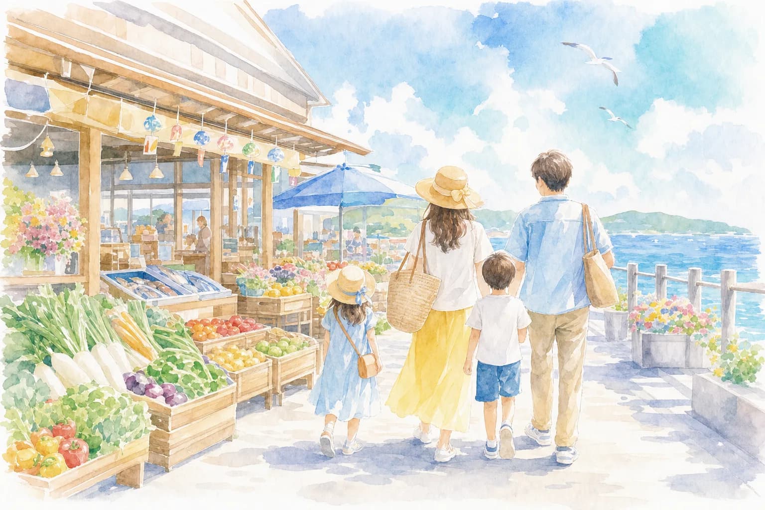 地元の特産品やお土産に触れて旅をスタート
