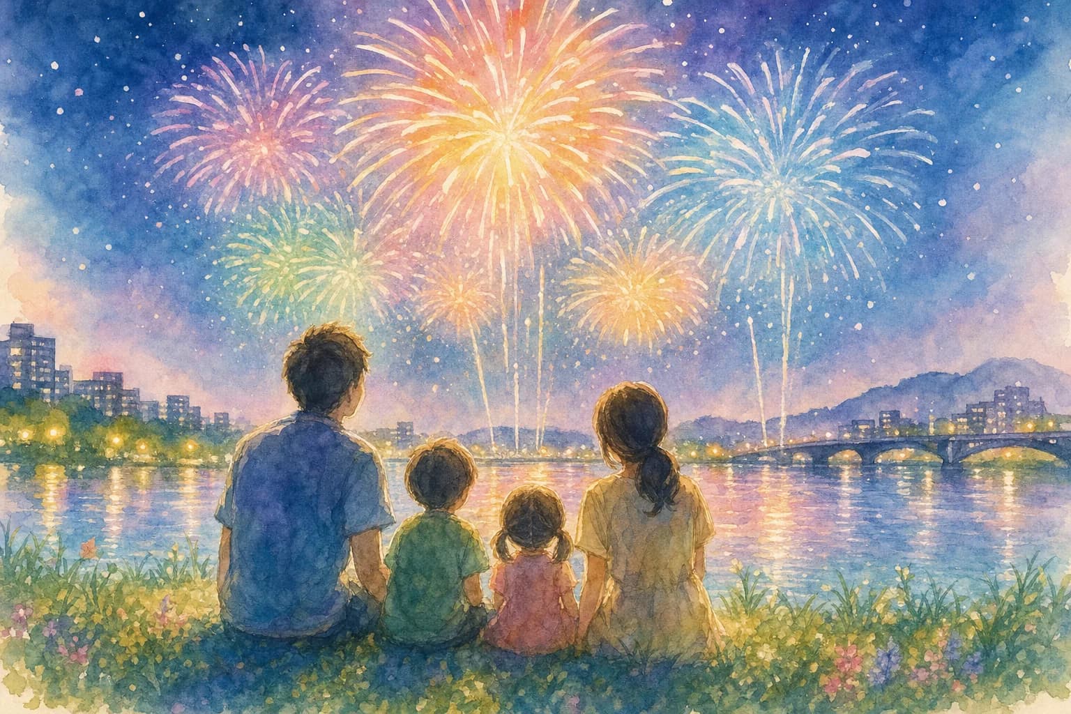 約3,000発、港町の夜空を彩る花火を観覧