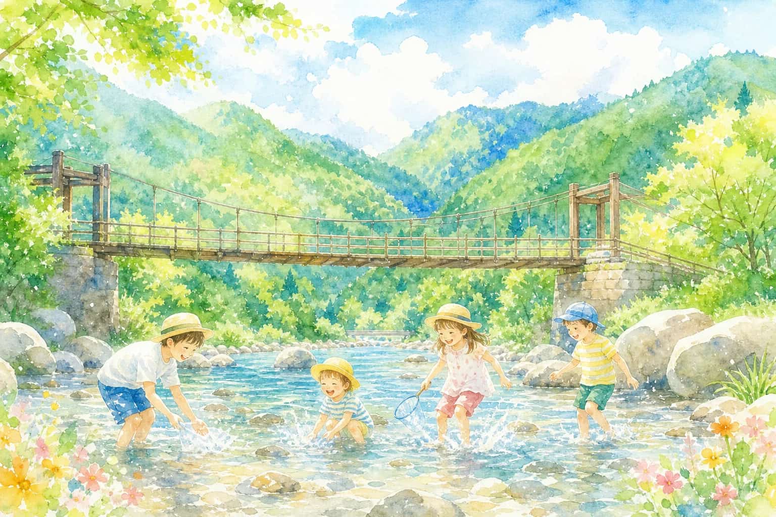 桃介橋河川公園