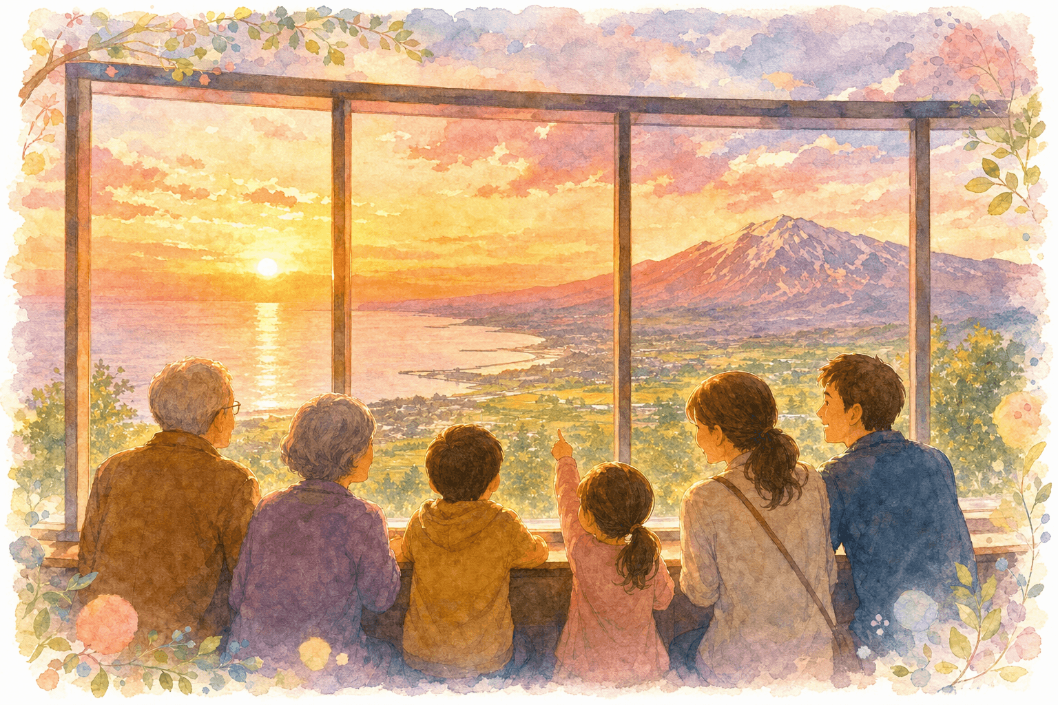 展望塔から日本海と鳥海山を一望、海の幸のお土産選び