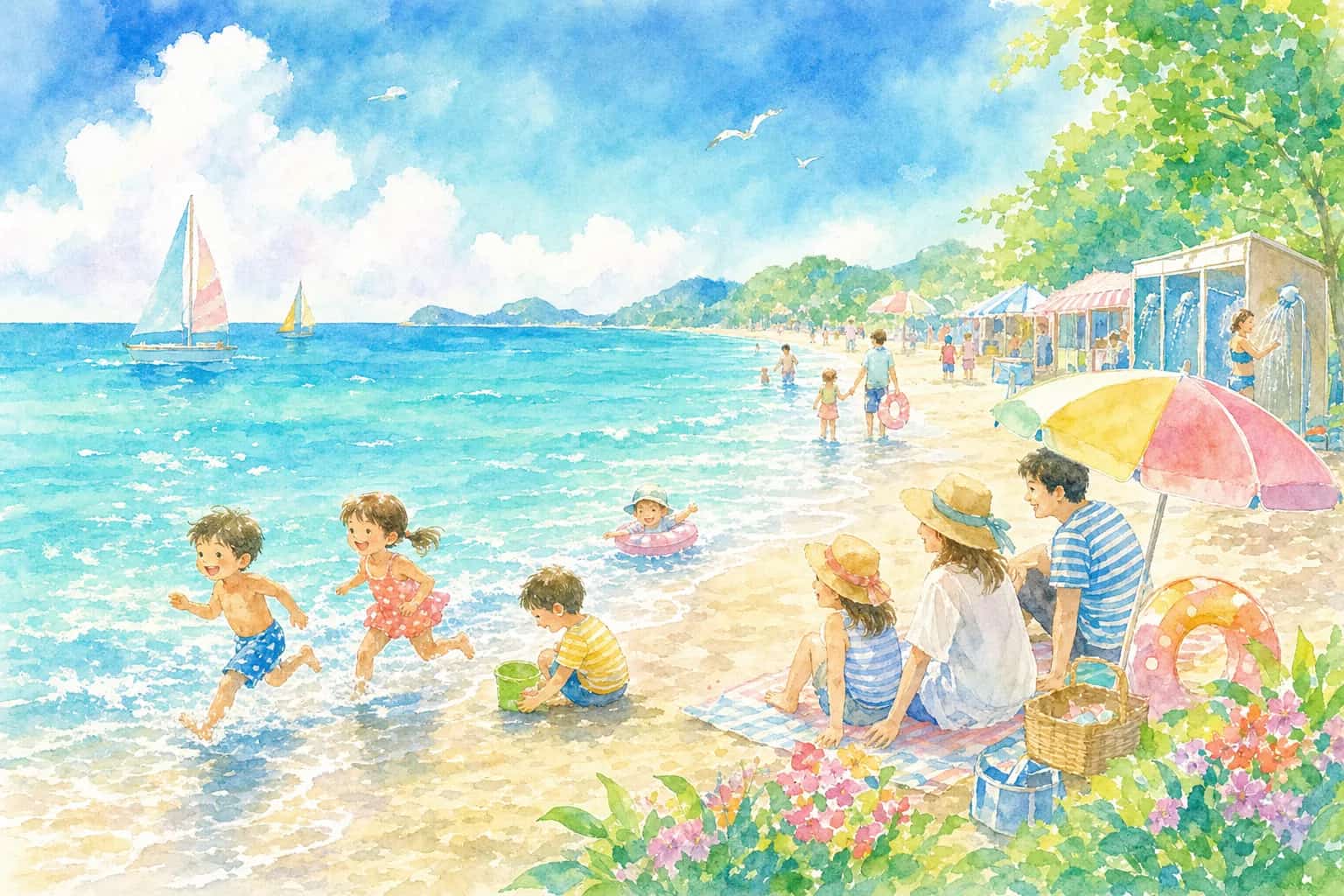 小天橋・葛野浜海水浴場