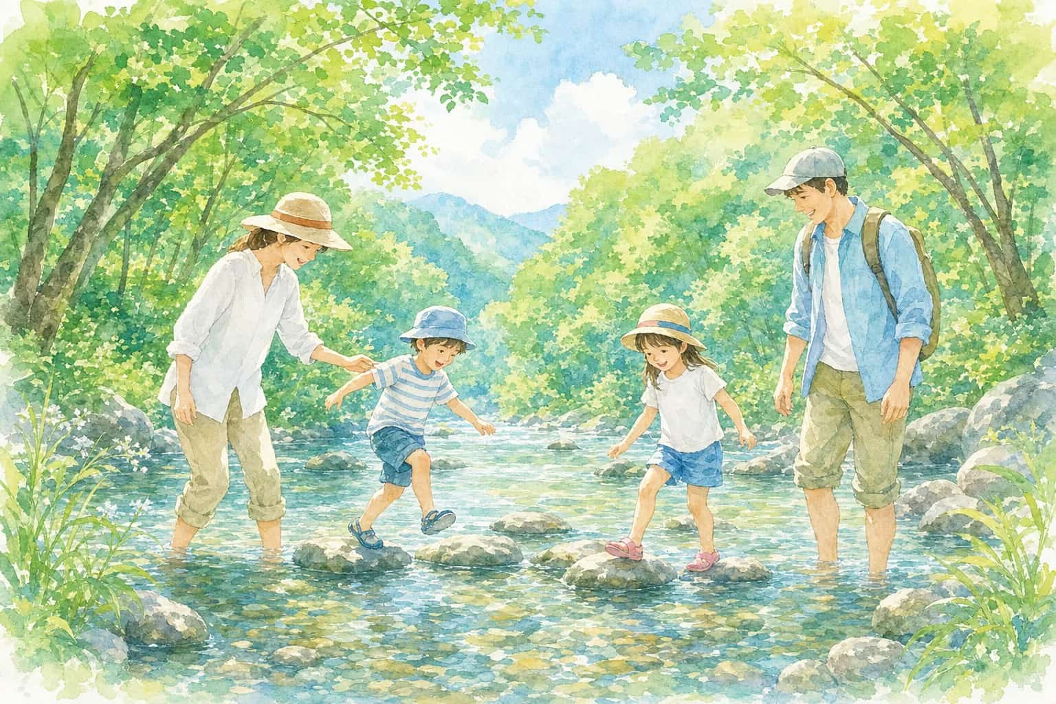 2026年 江の川カヌー公園さくぎ(沢のプール・水のすべり台) 1日満喫コース