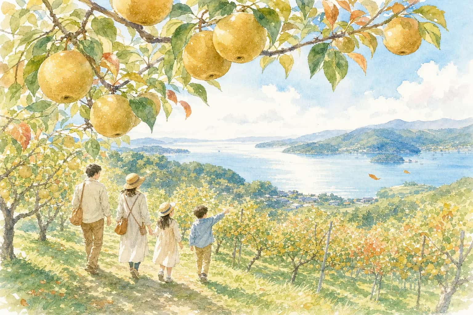 2026年 久美浜町果樹観光協会加盟観光農園(梨狩り)の味覚狩り 1日満喫コース
