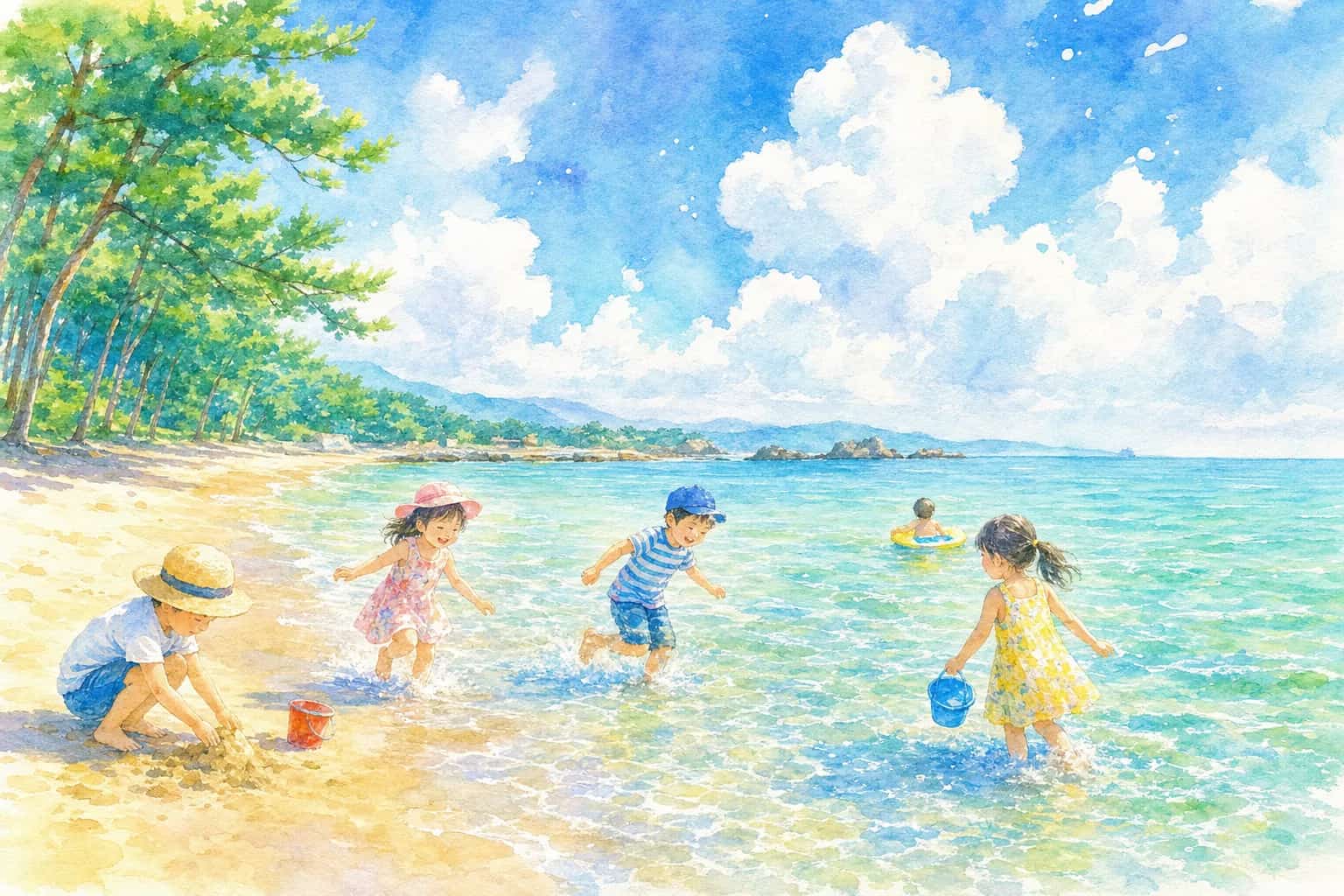 片男波海水浴場