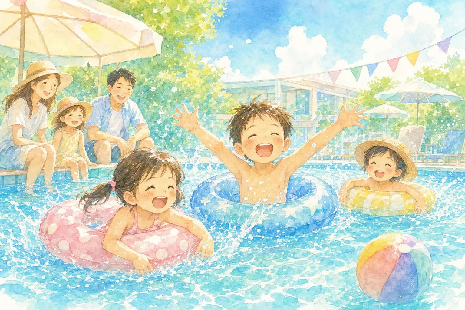文里いこいの広場プール