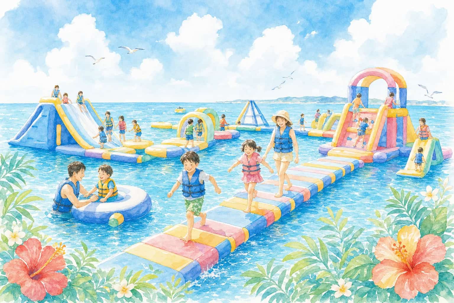 2026年 蓮沼ウォーターガーデン 水上アスレチック 1日満喫コース