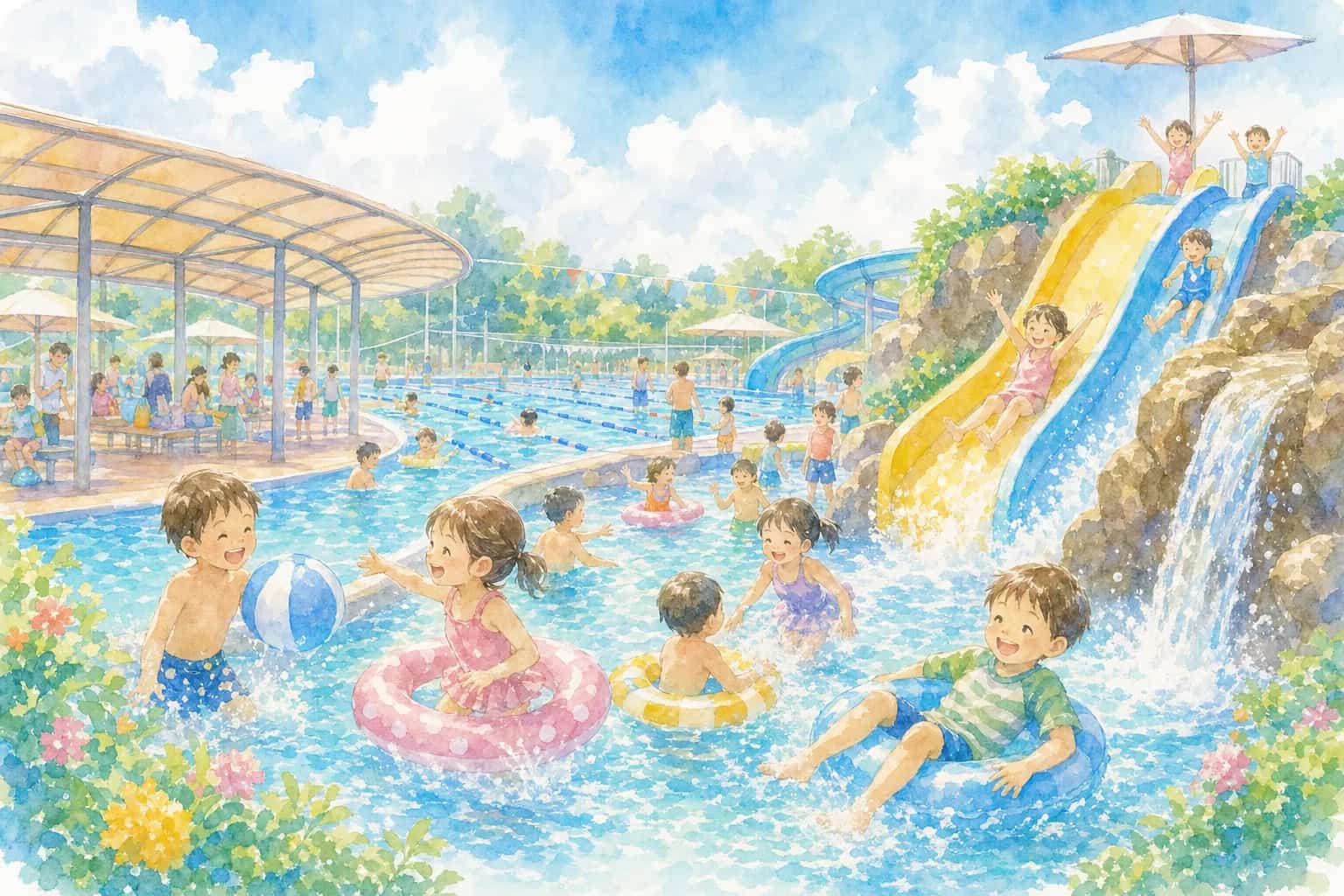 江津中央公園市民プール