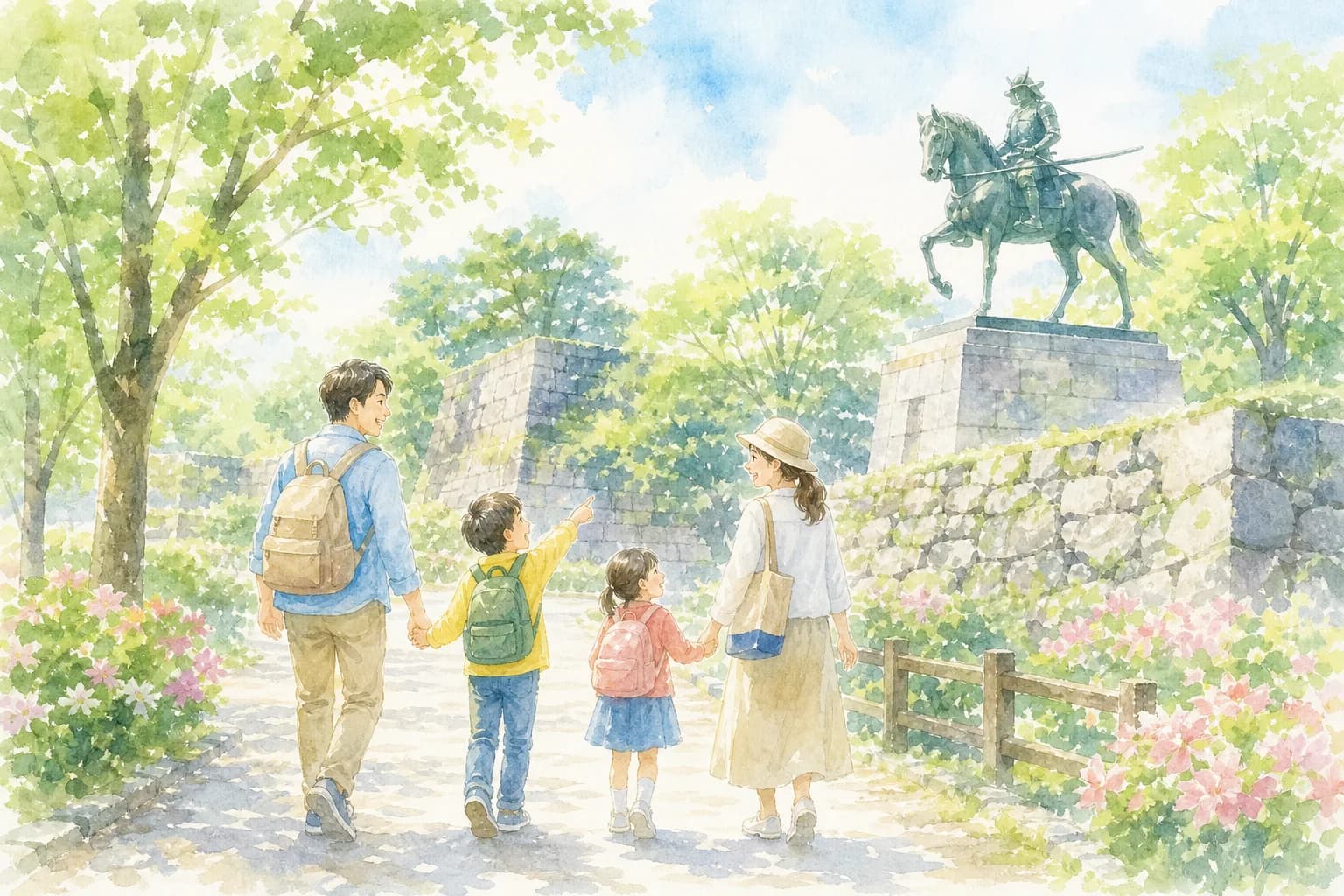 藤堂高虎ゆかりの城跡公園で朝の散策