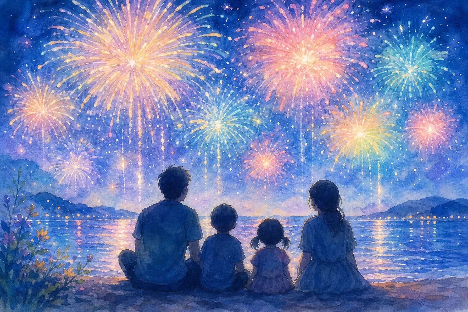 武蔵港沖(むさしの里の夕涼み夏の夜まつり)