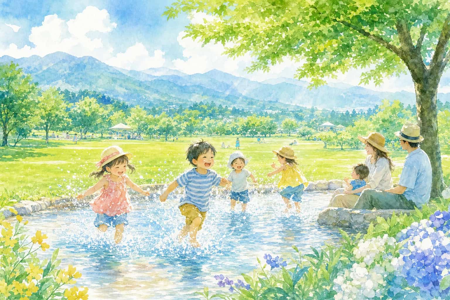 2026年 秋留台公園 じゃぶじゃぶ池 1日満喫コース