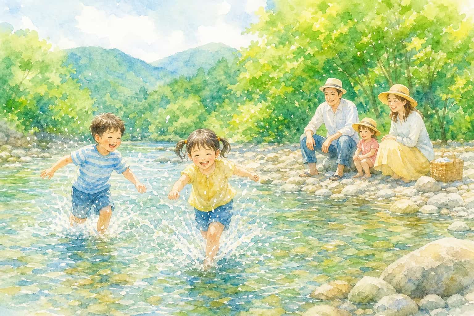 中津川河川敷(田代運動公園前)