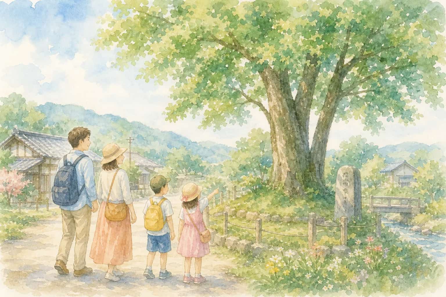 富田の一里塚跡