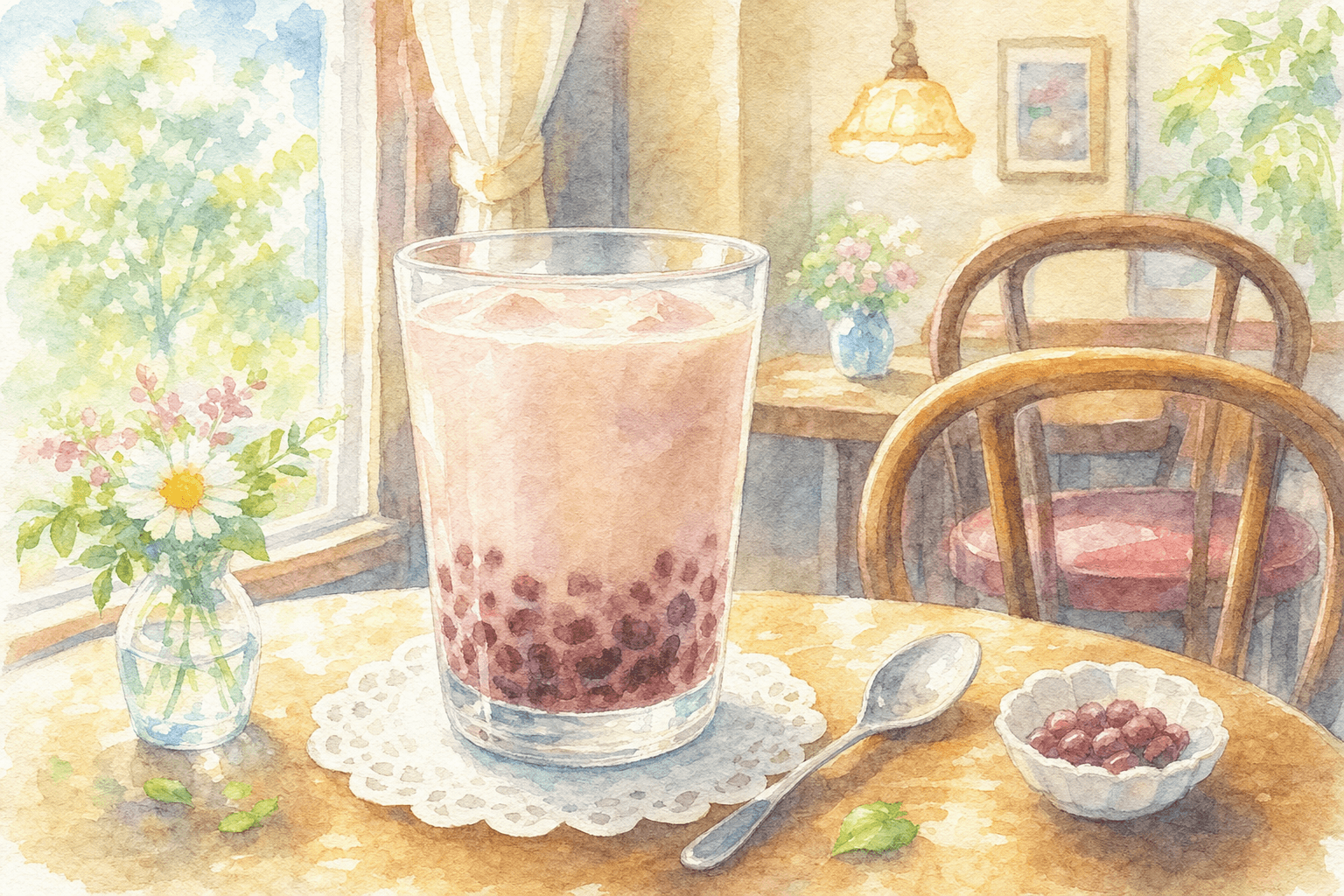 老舗喫茶の名物あずきミルクでシャリっと甘味休憩