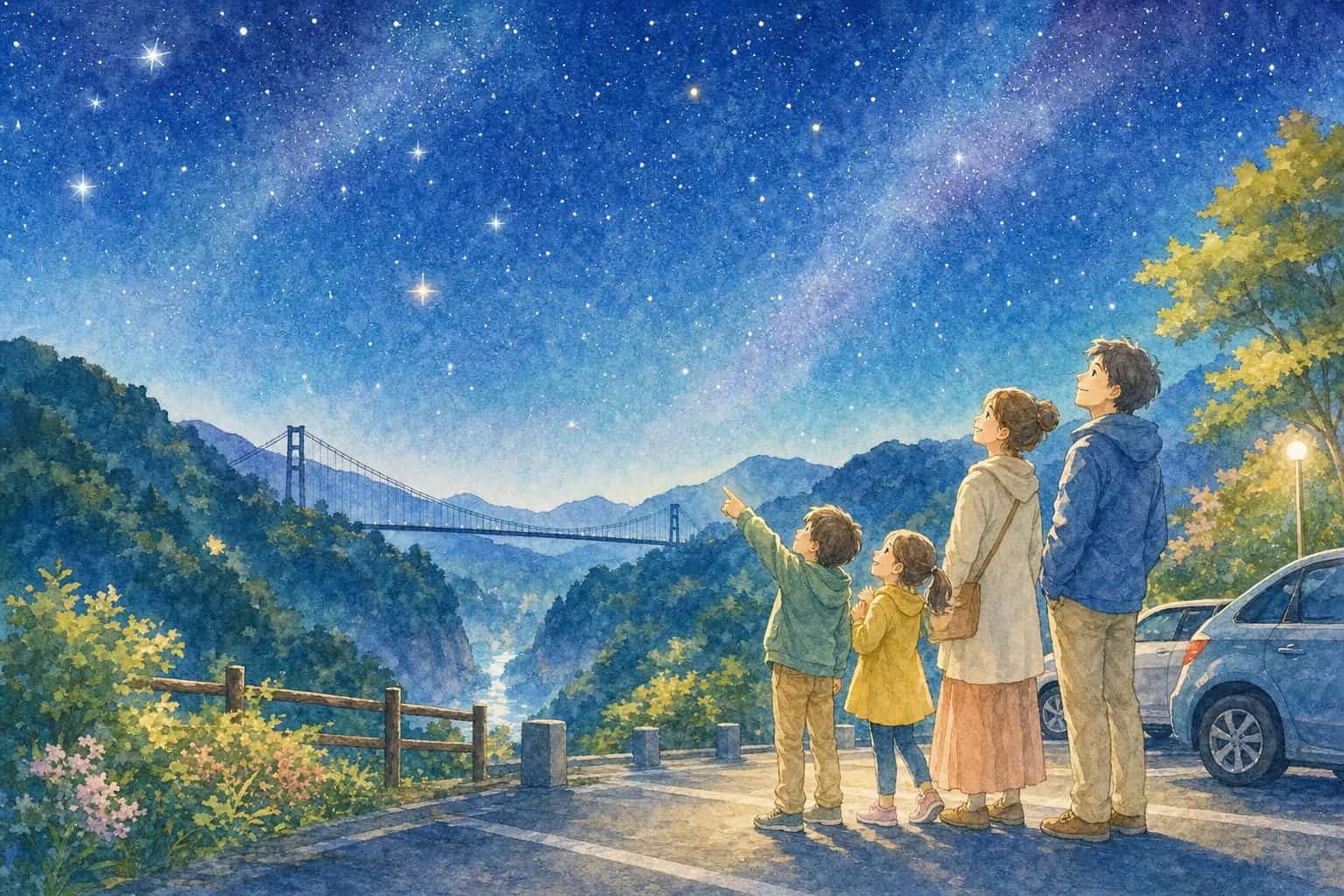 2026年 龙神大吊桥・龙神峡星空一日尽享之旅