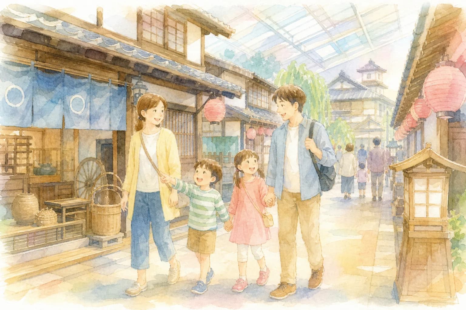 深川の町並みを再現した資料館で下町情緒に触れる