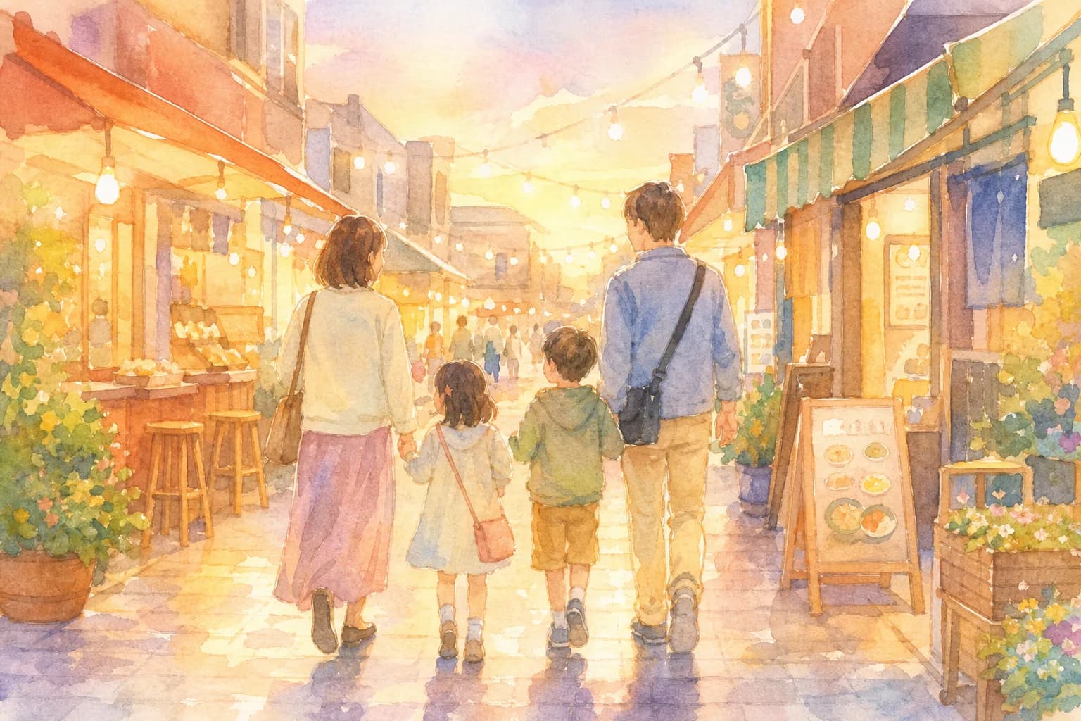 地元の食堂で早めの夕食、花火前の腹ごしらえ